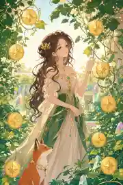 Nine of Pentacles tarot card