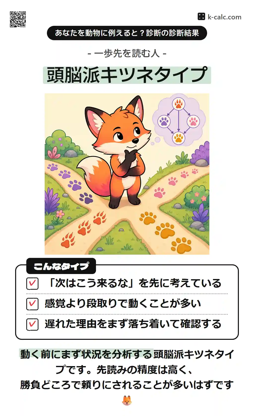 頭脳派キツネタイプ