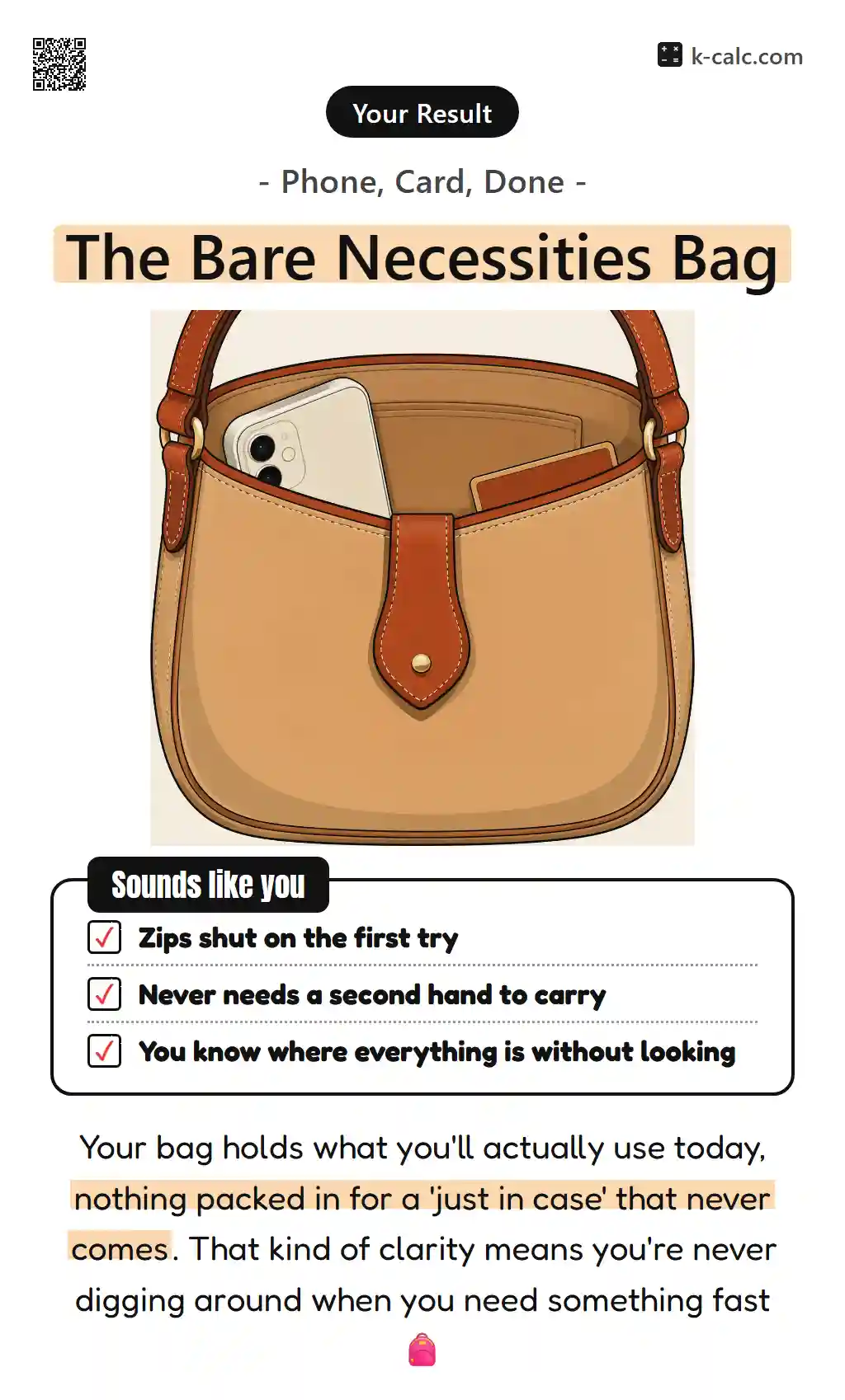 The Bare Necessities Bag