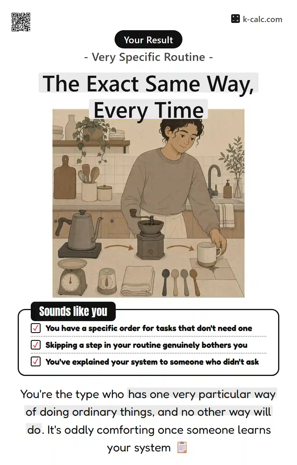 The Exact Same Way, Every Time