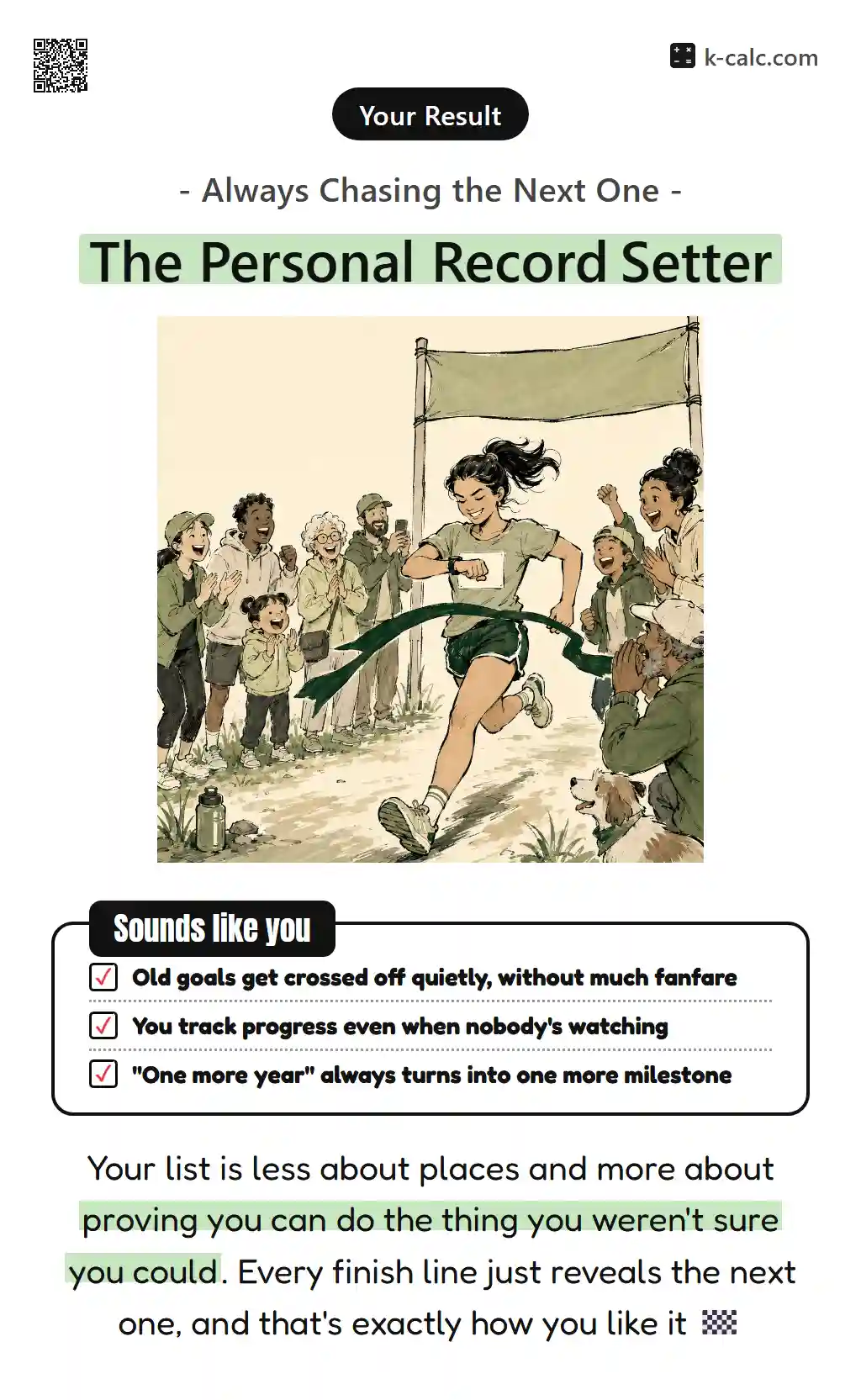 The Personal Record Setter