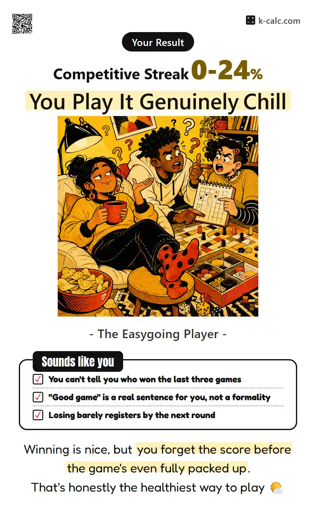 You Play It Genuinely Chill
