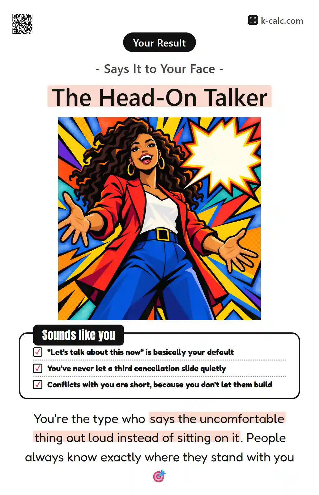 The Head-On Talker
