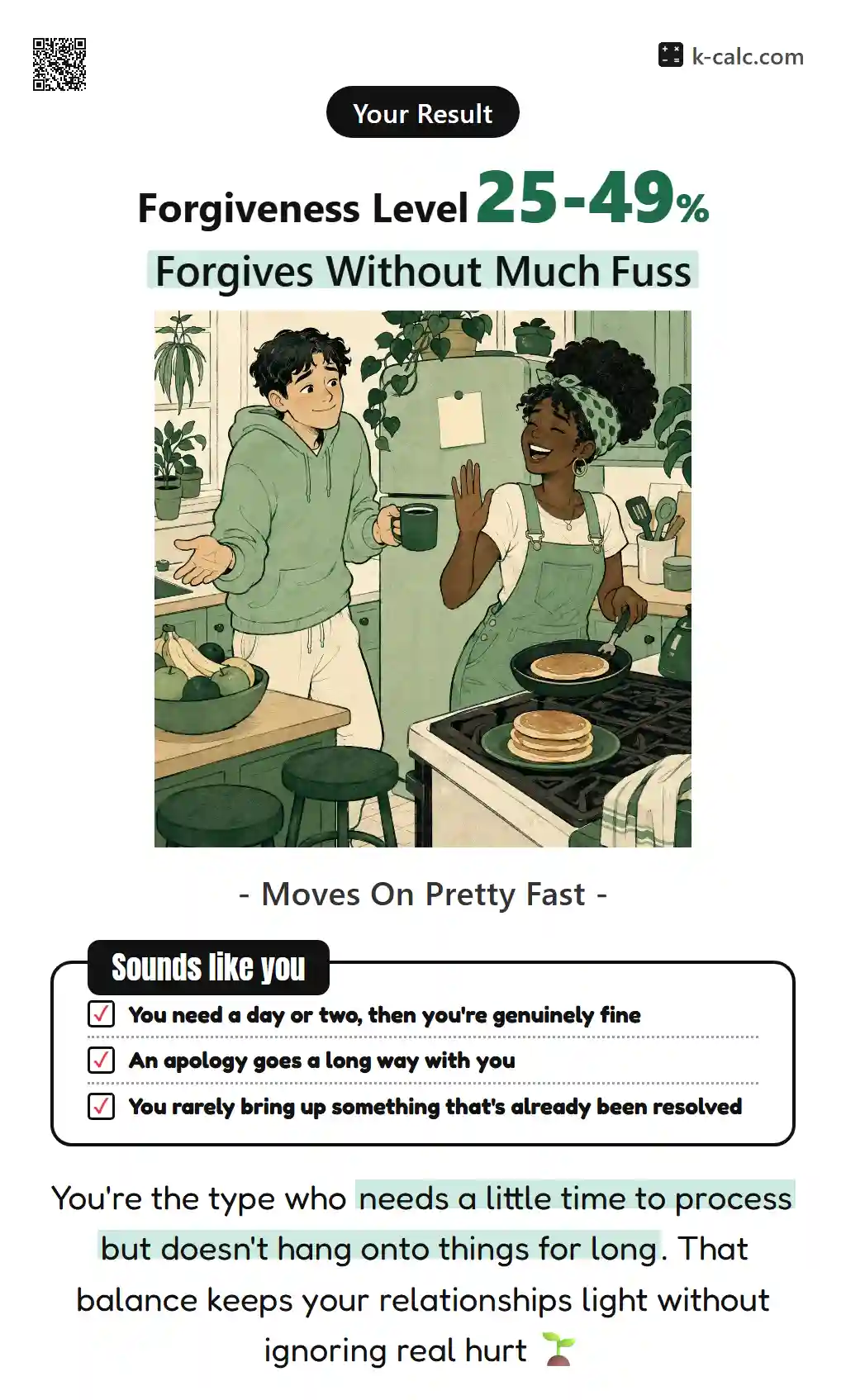 Forgives Without Much Fuss