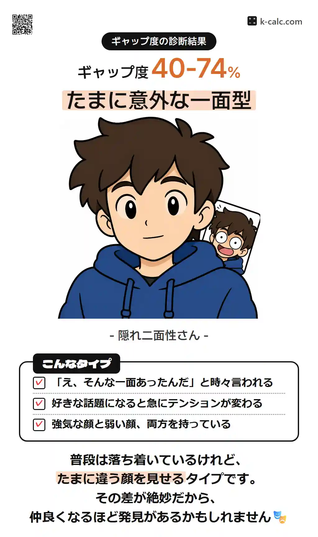たまに意外な一面型