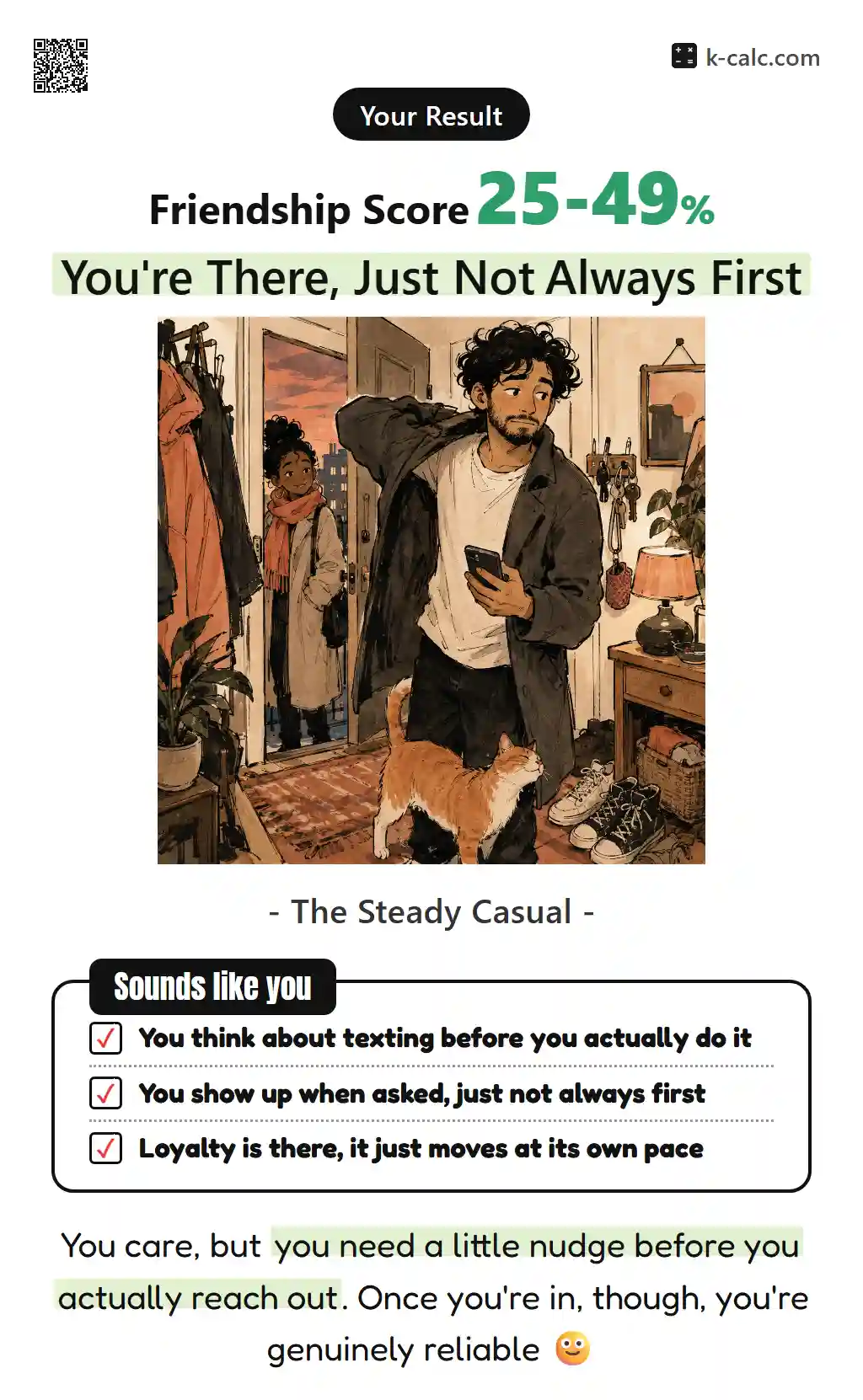 You're There, Just Not Always First