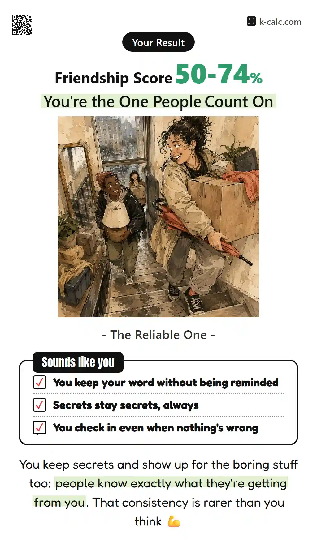 You're the One People Count On