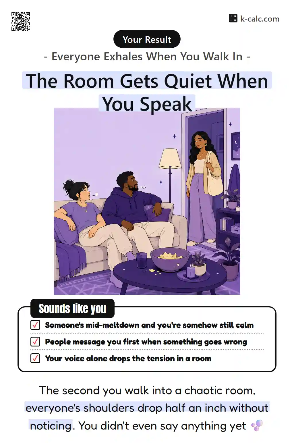 The Room Gets Quiet When You Speak