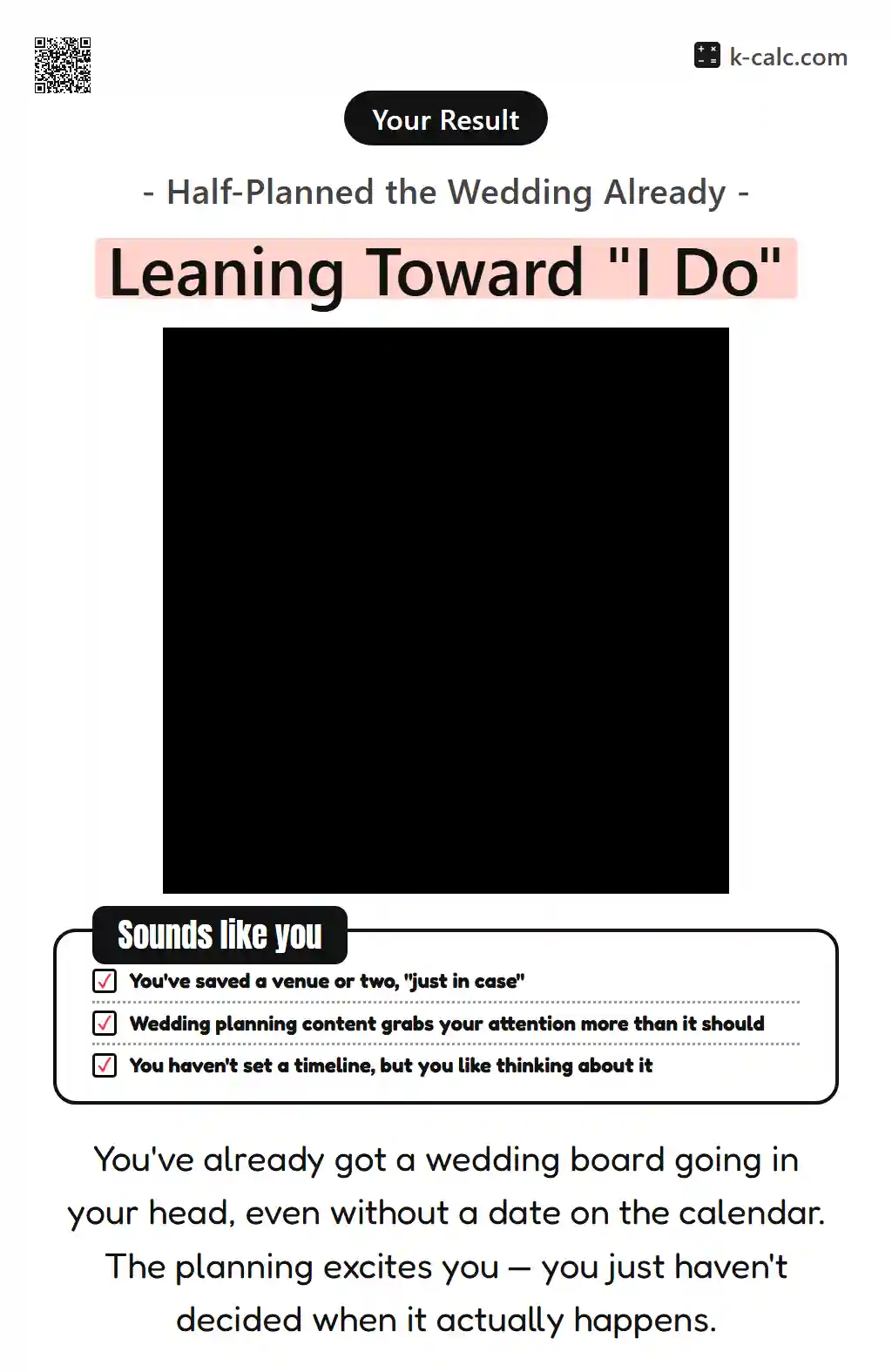 Leaning Toward "I Do"