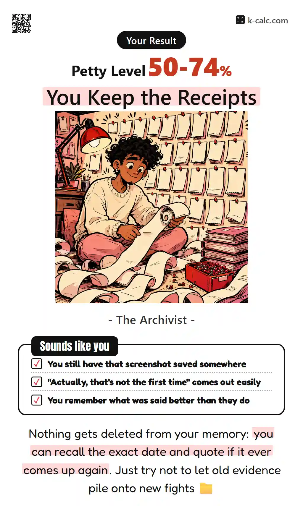 You Keep the Receipts