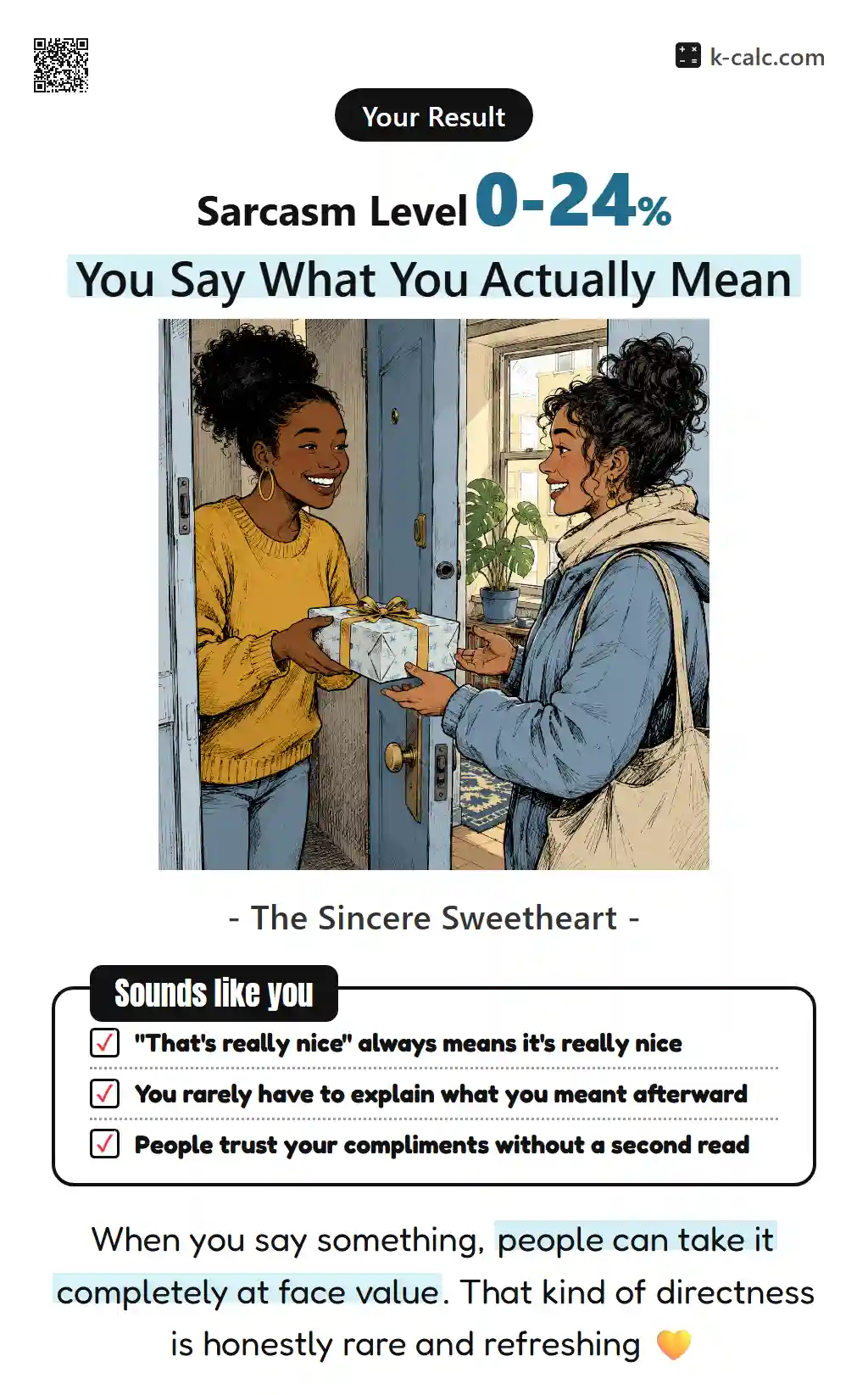 You Say What You Actually Mean
