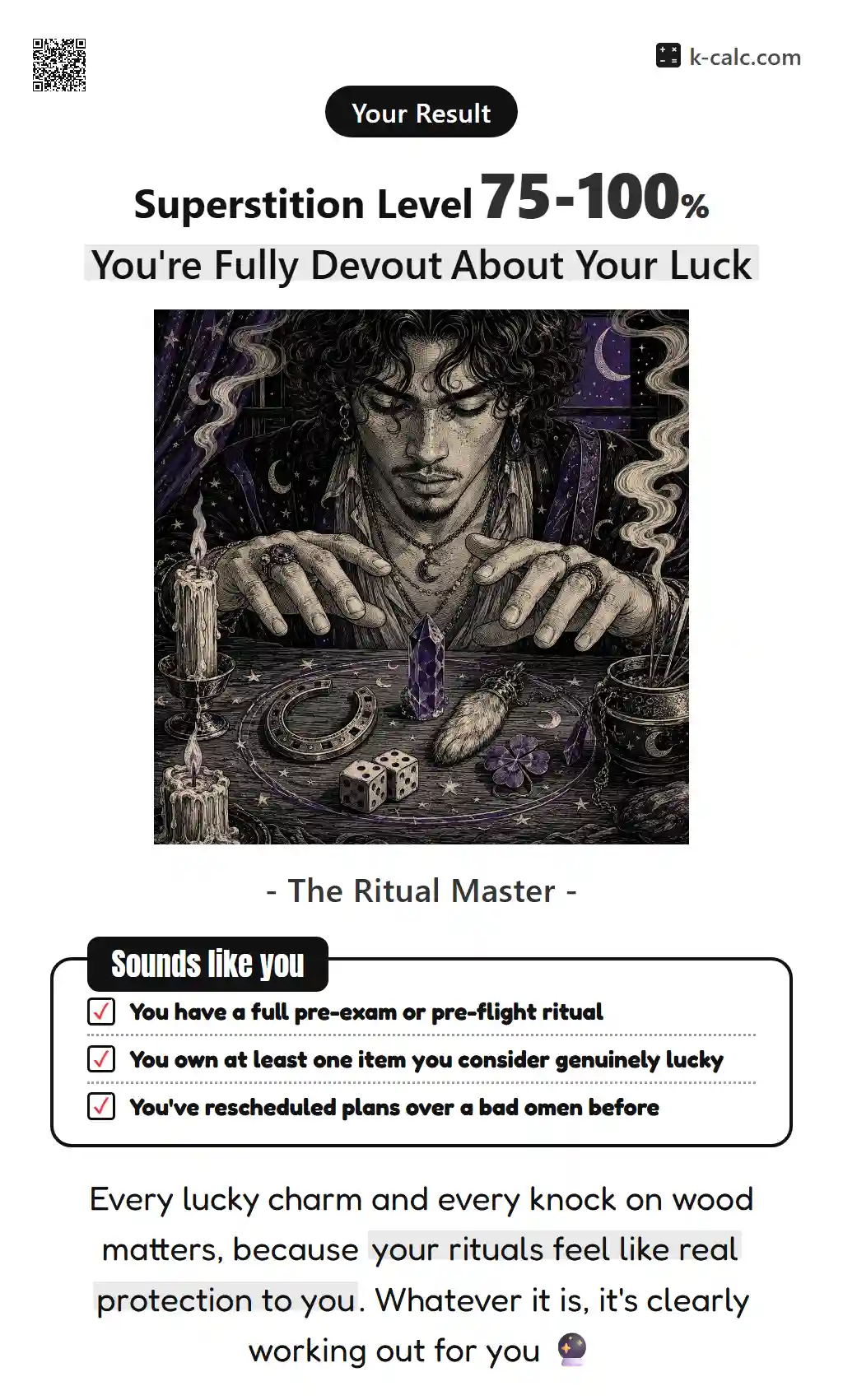 You're Fully Devout About Your Luck