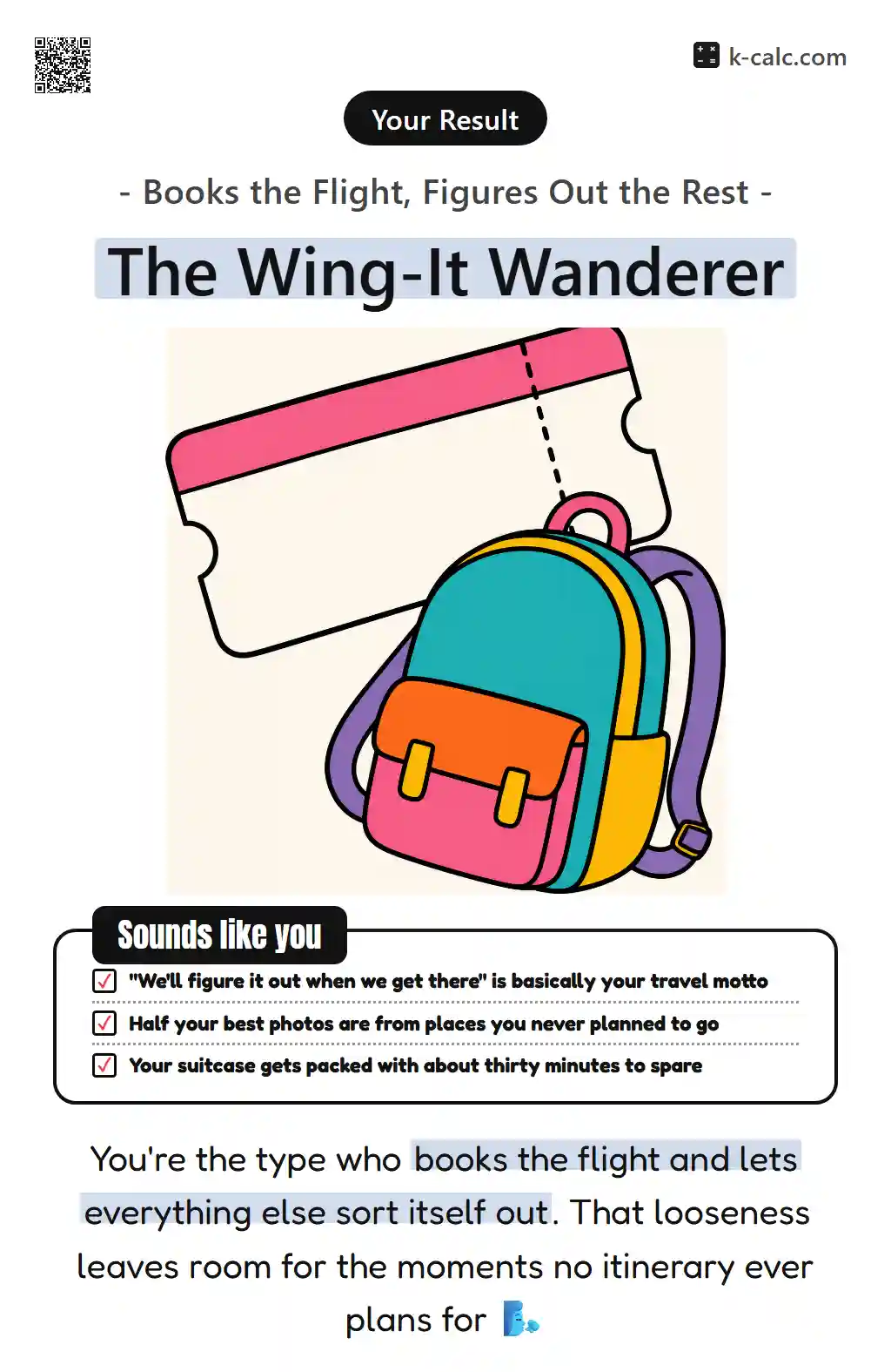The Wing-It Wanderer