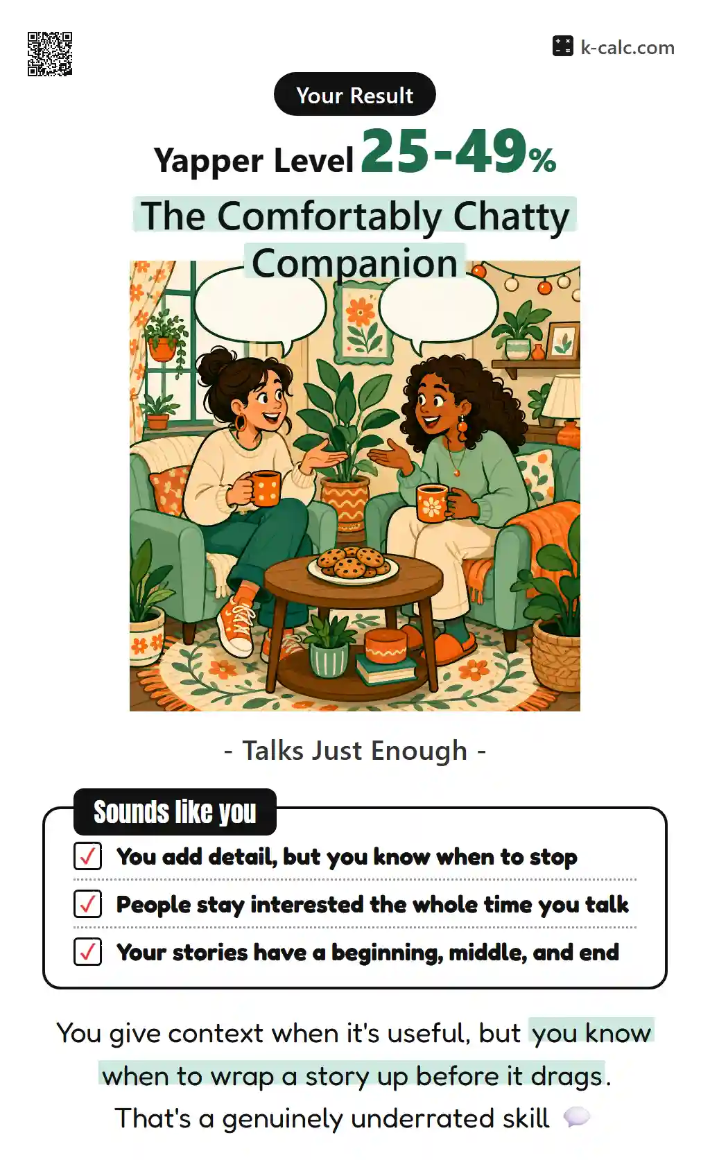 The Comfortably Chatty Companion