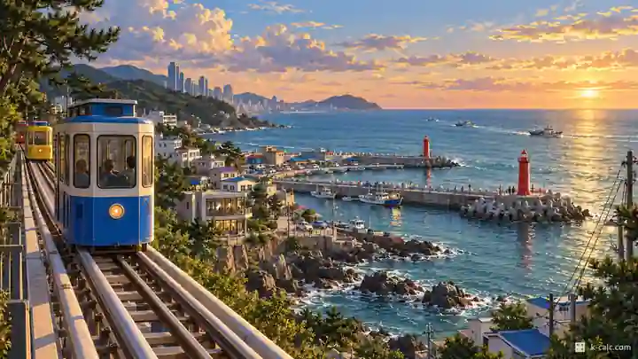 青沙浦ブルーラインパーク, 海雲台区・中洞(チュンドン)