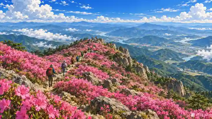 琵瑟山のツツジの尾根, 達城郡・瑜伽邑(ユガウプ)