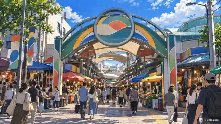 西門市場の入口, 中区・大新洞(テシンドン)