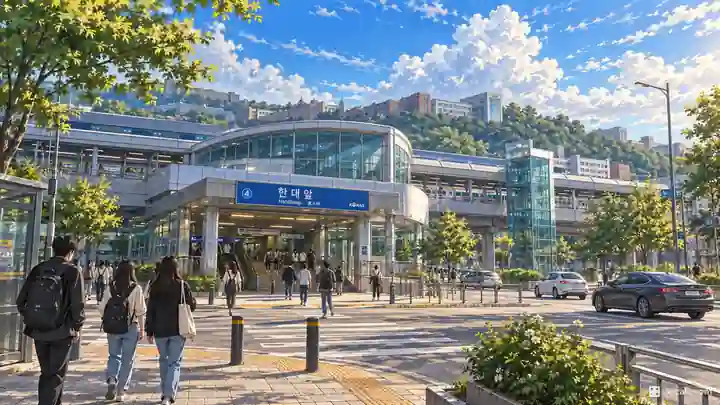 韓大前駅の大学街(漢陽大学ERICA), 常緑区・四洞(サドン)