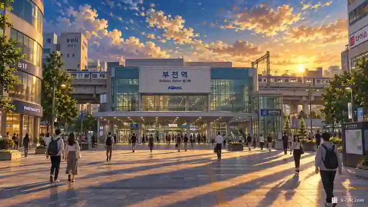 富川駅前広場, 遠美区・深谷洞(シムゴクドン)