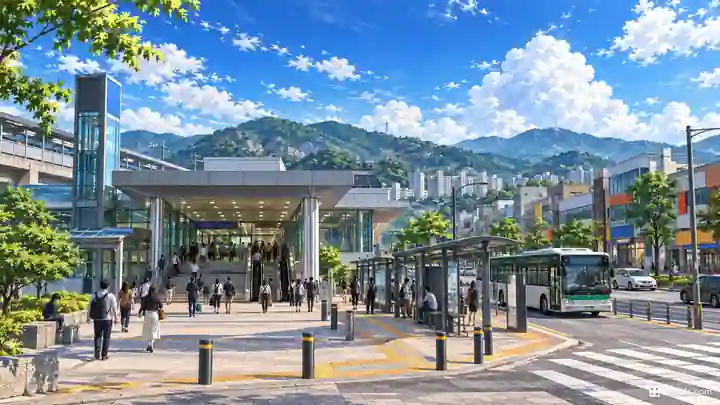 紙杏駅前, 東豆川市・紙杏洞(チヘンドン)