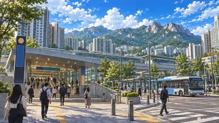 芝杻駅と北漢山, 徳陽区・紙杻洞(チチュクドン)