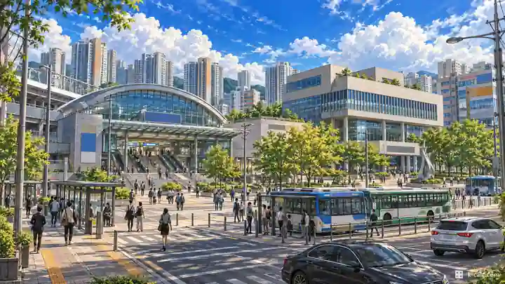 並店駅広場と並店区庁, 餅店区・陳雁洞(チナンドン)