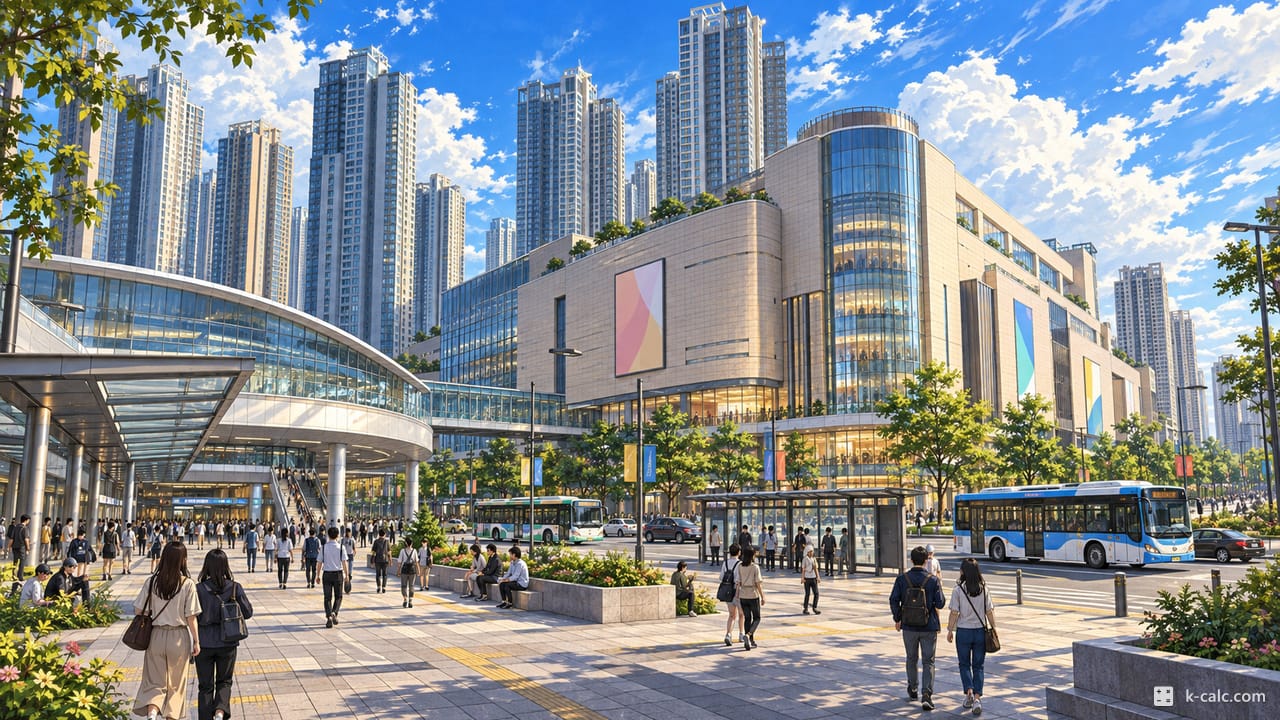 Dongtan Station Square & Lotte Dept. Store, Yeoul-dong, Dongtan-gu