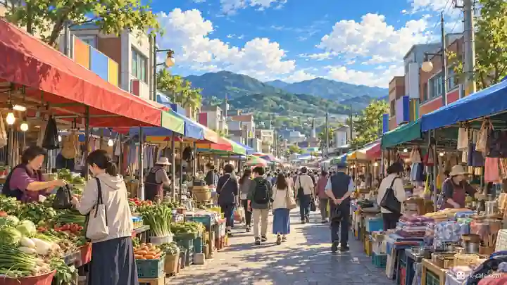 発安万歳市場, 万歳区・郷南邑(ヒャンナムウプ)