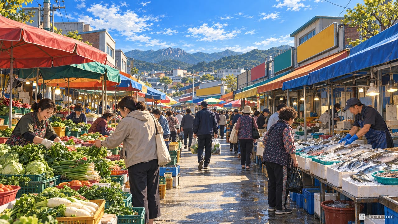 Joam Market, Ujeong-eup, Manse-gu