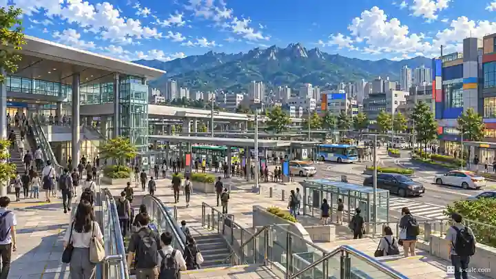 回龍駅乗換広場, 議政府市・虎院洞(ホウォンドン)