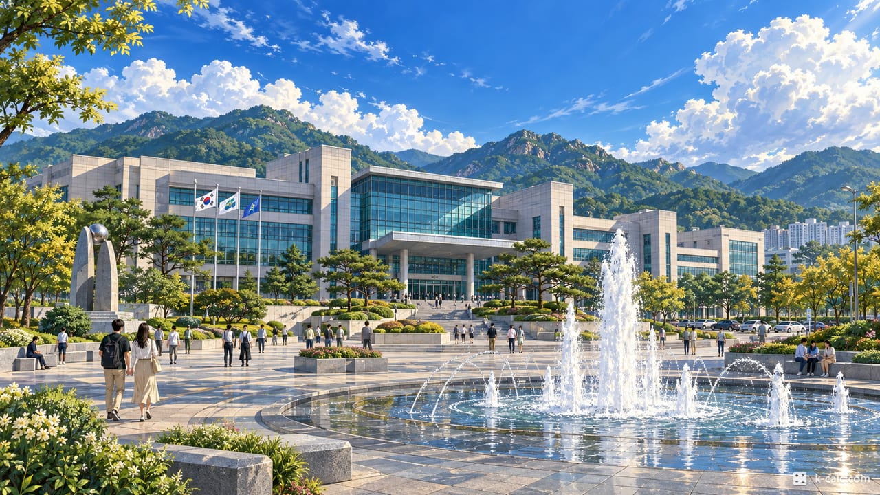 경기도 의정부시 신곡동, 경기도청 북부청사 풍경 일러스트