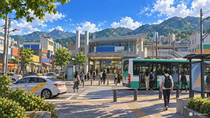 徳渓駅前, 楊州市・徳渓洞(トクケドン)