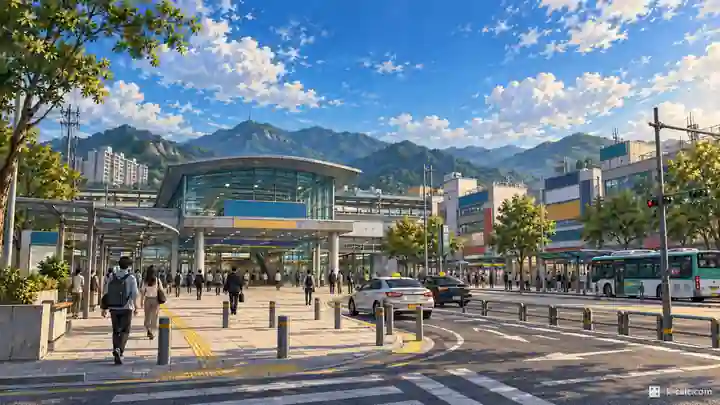 徳亭駅前, 楊州市・徳亭洞(トクチョンドン)