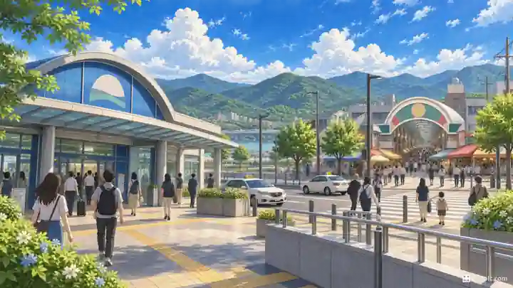 楊平駅前とムルマルグン市場, 楊平郡・楊平邑(ヤンピョンウプ)