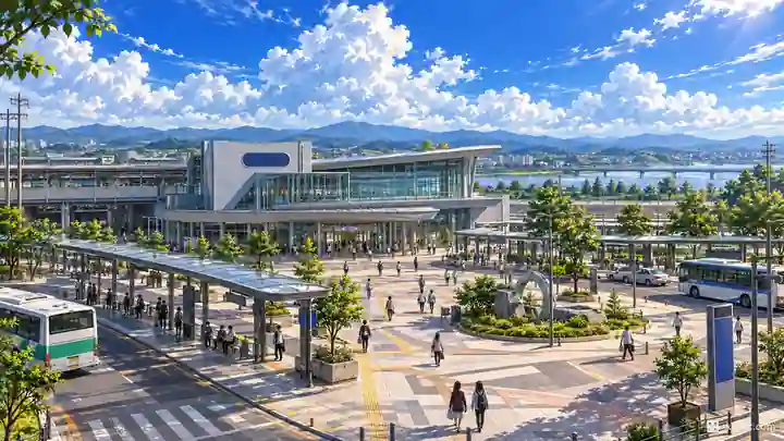 驪州駅広場, 驪州市・校洞(キョドン)