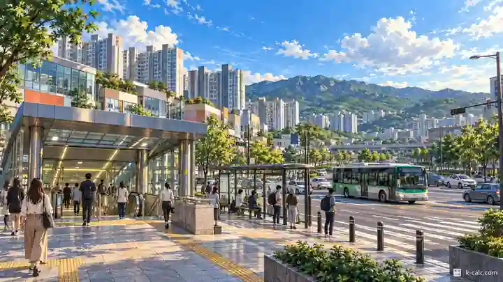 上峴駅前, 水枝区・上峴洞(サンヒョンドン)