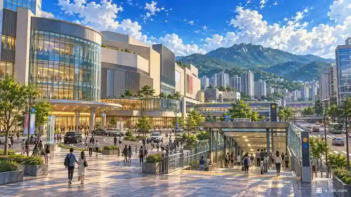 ロッテモール水枝と城福駅, 水枝区・星福洞(ソンボクドン)