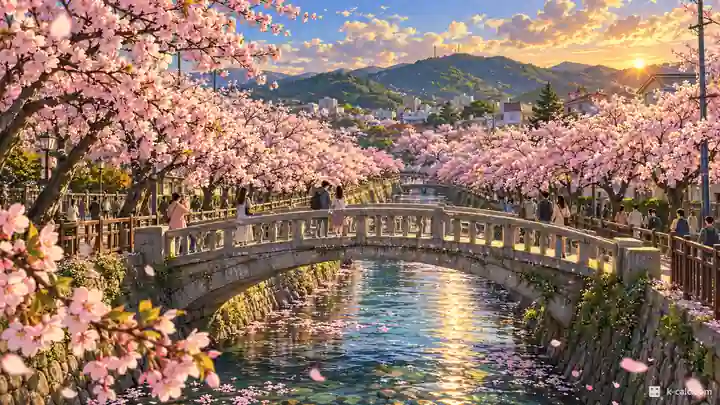 余佐川桜のロマンス橋, 鎮海区・余佐洞（ヨジュァドン）