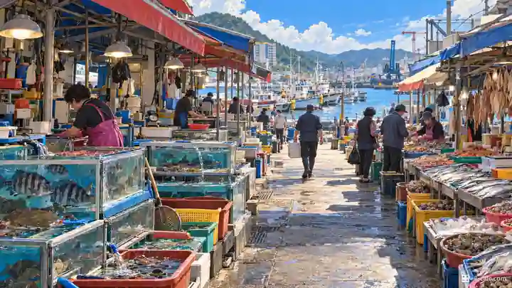 馬山魚市場の路地, 馬山合浦区・午東洞(オドンドン)