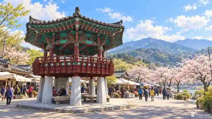 花開場と十里桜並木道, 河東郡・花開面（ファゲミョン）