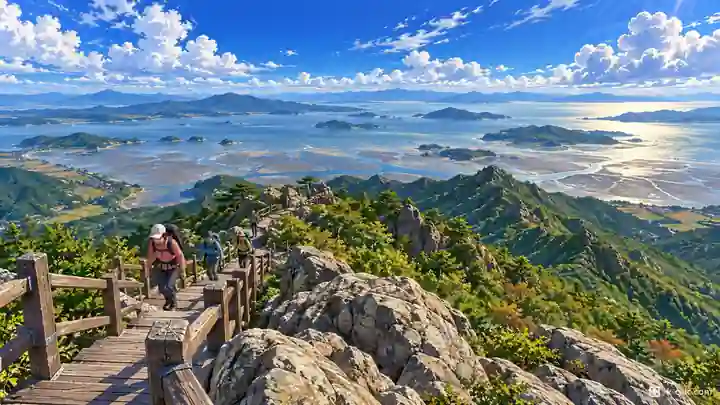摩尼山山頂の尾根, 江華郡・華道面(ファドミョン)