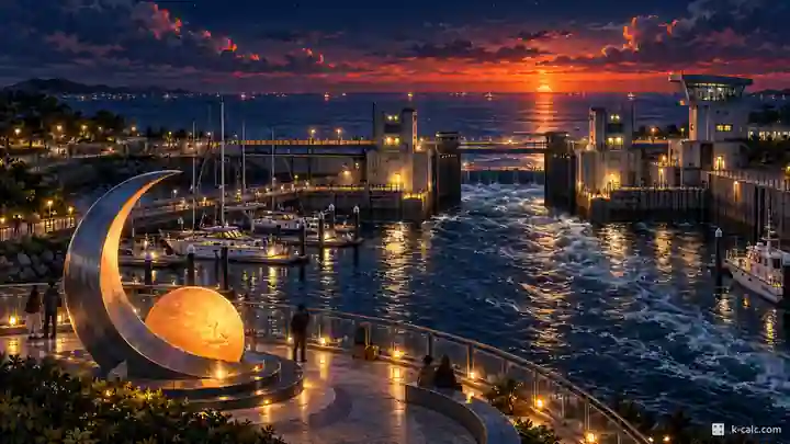 正西津の夕日とアラ運河, 西区・梧柳洞(オリュドン)