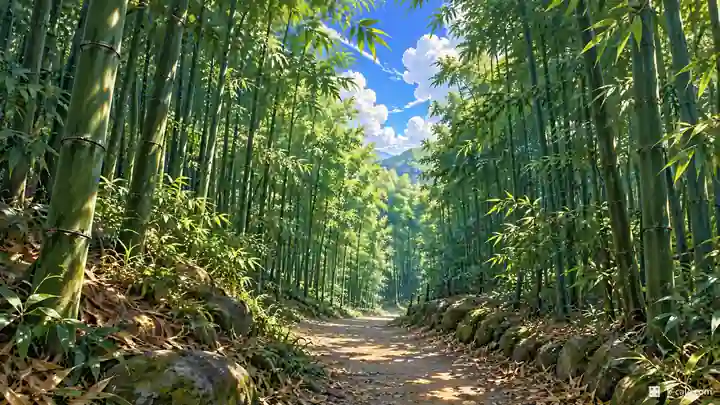 竹緑苑(チュンノグォン)の竹林の道, 潭陽郡・潭陽邑（タミャンウプ）