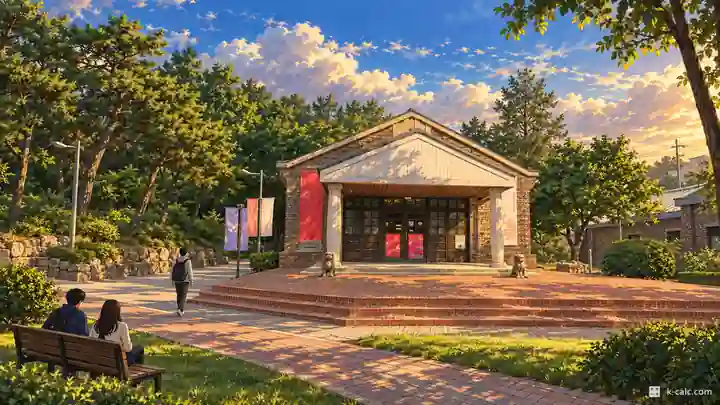 ソウル市立大学校博物館の前庭, 東大門区・典農洞（チョンノンドン）
