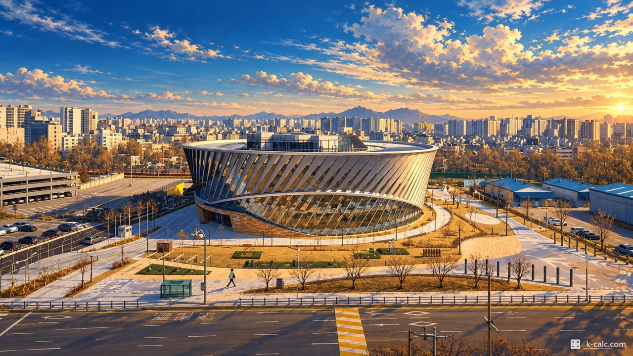 서울특별시 강서구 공항동, 국립항공박물관 전경 일러스트