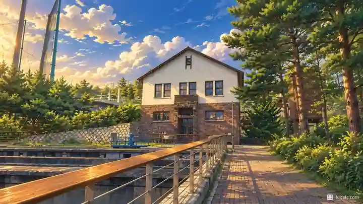 峨嵯山高句麗亭へ登る木橋, 広津区・九宜洞(クイドン)