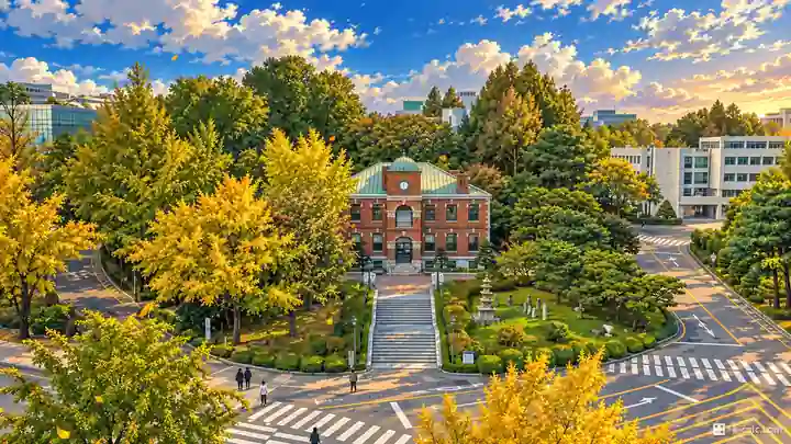 建国大学キャンパス入口, 広津区・華陽洞(ファヤンドン)