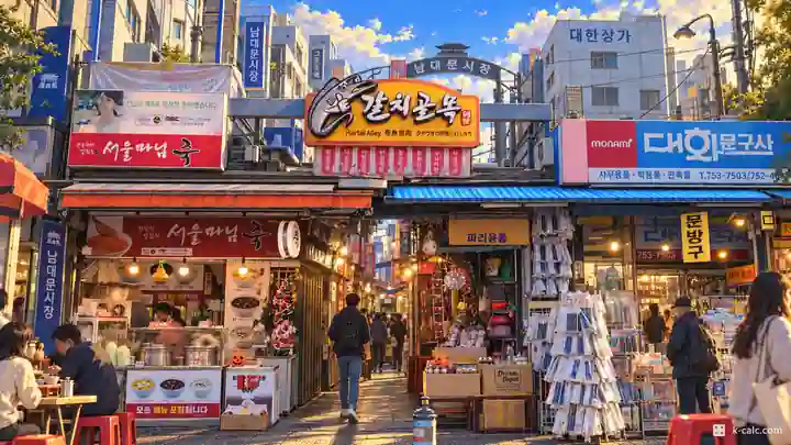 南大門市場タチウオ煮付け横丁, 中区・南倉洞(ナムチャンドン)
