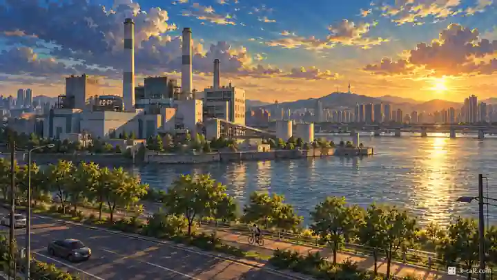 漢江沿いの火力発電所一帯, 麻浦区・唐人洞(タンインドン)