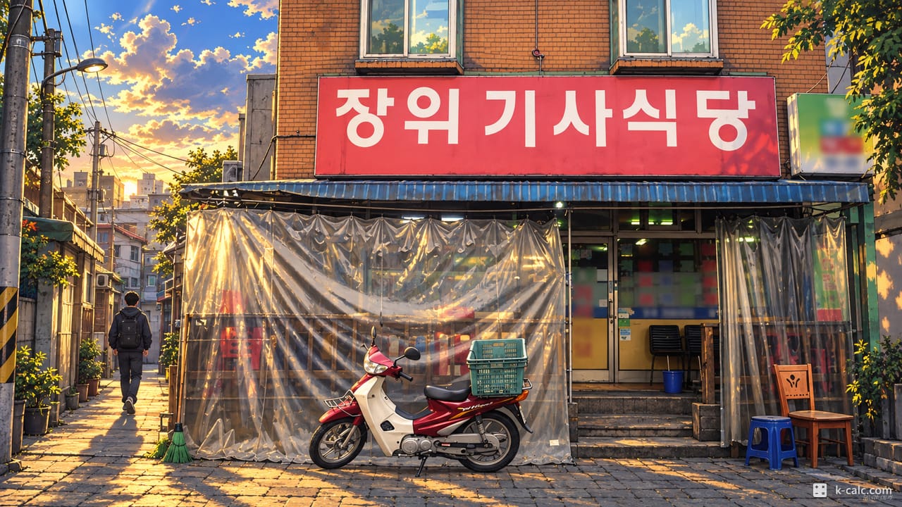 서울특별시 성북구 장위동, 장위기사식당 거리 풍경 일러스트